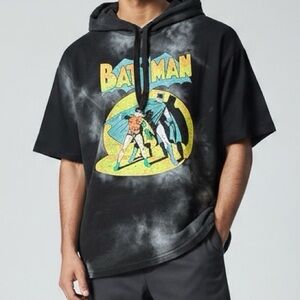 👛 (ANY 2/$40) MAD ENGINE BATMAN Short Sleeve Camo Hoodie